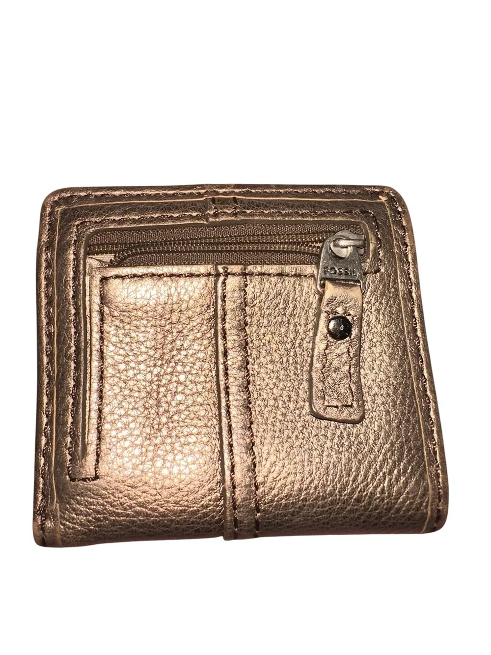 FOSSIL Classic Bifold Wallet Metallic Bronze July 2013